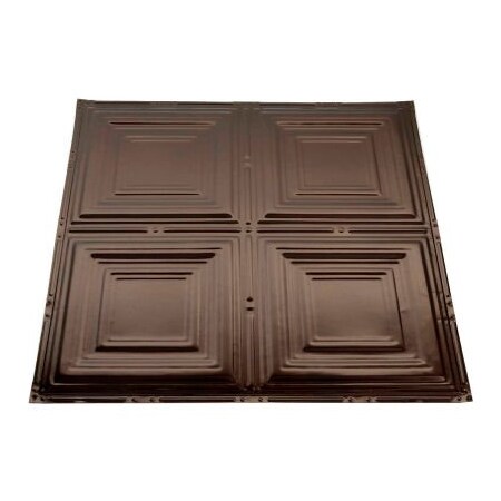 Acoustic Ceiling Products Great Lakes Tin Syracuse 2' X 2' Lay-in Tin Ceiling Tile in Bronze Burst - Y50-06